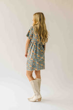 The Maribeth Floral Button-Up Dress in Denim