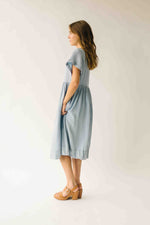 The Rosario Tencel Midi Dress in Denim
