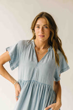 The Rosario Tencel Midi Dress in Denim