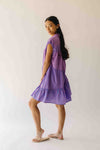 The Kaylona Patterned Button-Up Dress in Berry Pink