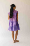 The Kaylona Patterned Button-Up Dress in Berry Pink