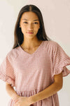 The Matthews Ruffle Babydoll Dress in Mauve