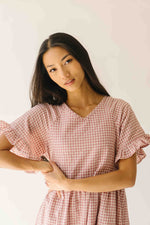 The Matthews Ruffle Babydoll Dress in Mauve
