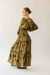 The Alfie Smocked Waist Maxi Dress in Martini Olive