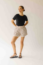 The Jazzy Ruffle Textured Blouse in Black