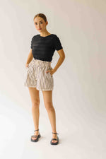 The Jazzy Ruffle Textured Blouse in Black