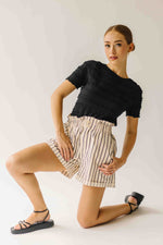 The Jazzy Ruffle Textured Blouse in Black