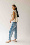 The Bartley Polka Dot Tank in Blue + Cream