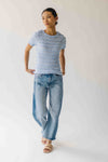 The Jazzy Ruffle Textured Blouse in Sky