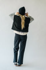 The Wigginton Quilted Vest in Black