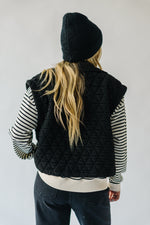 The Wigginton Quilted Vest in Black