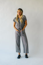 Piper & Scoot: The Bianca Cinch Jumpsuit in Black Gingham