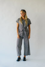 Piper & Scoot: The Bianca Cinch Jumpsuit in Black Gingham