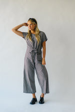 Piper & Scoot: The Bianca Cinch Jumpsuit in Black Gingham