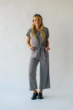 Piper & Scoot: The Bianca Cinch Jumpsuit in Black Gingham