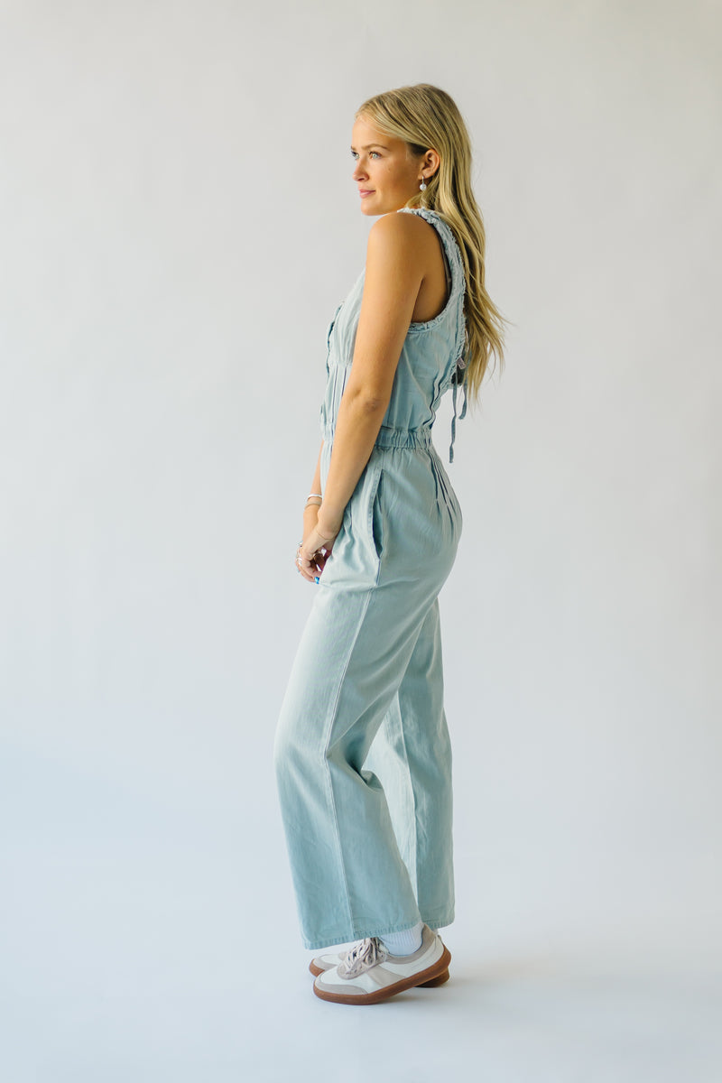 The Ramansky Washed Denim Overall in Light Denim