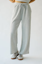 The Sadoski Ribbed Pant in Grey