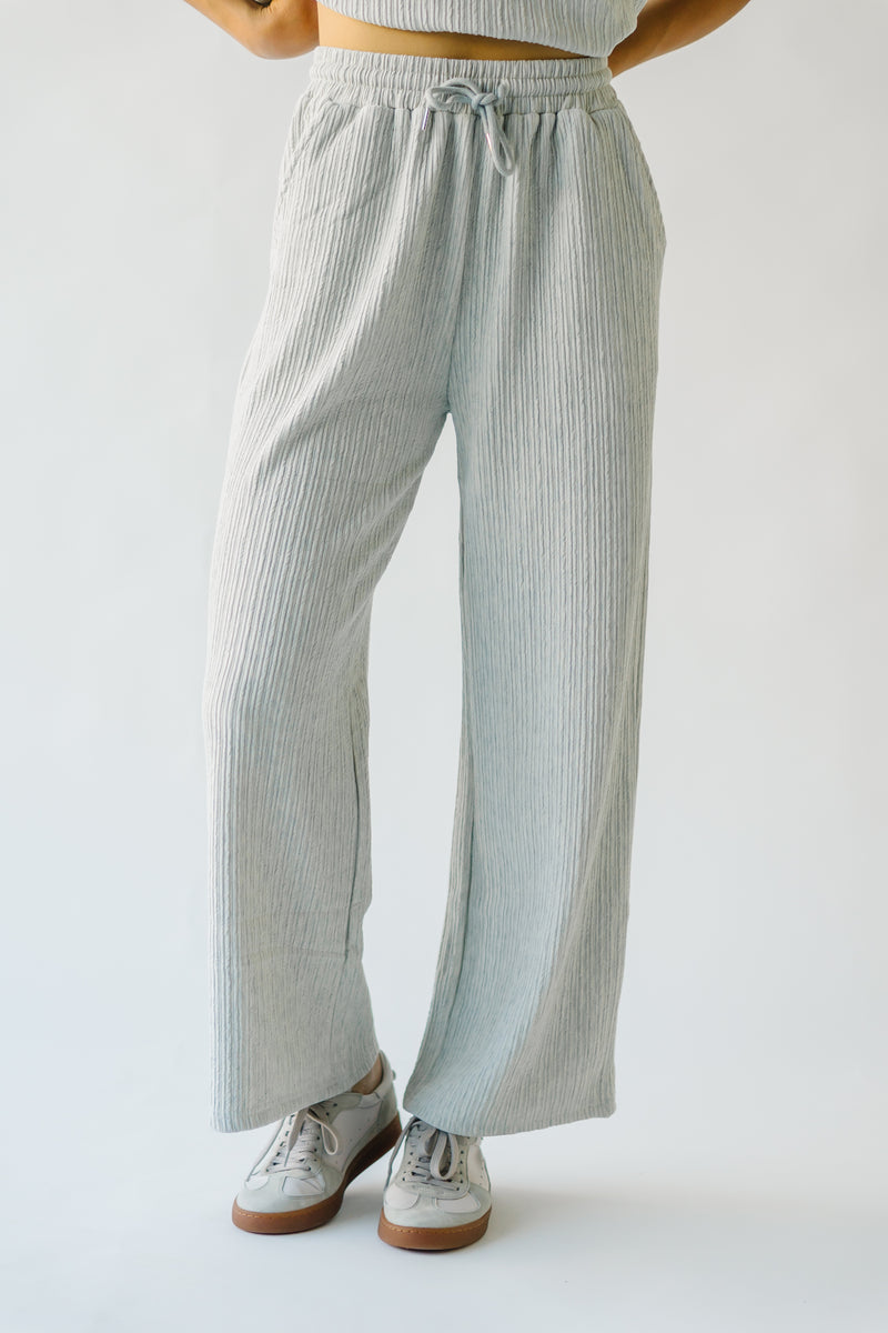 The Sadoski Ribbed Pant in Grey