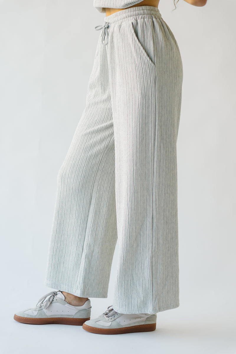 The Sadoski Ribbed Pant in Grey