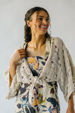 The Arata Crochet Cardigan in Natural