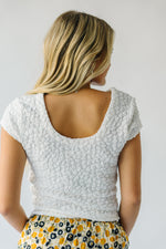 The Lervick Textured Blouse in White