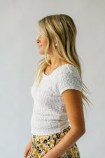 The Lervick Textured Blouse in White