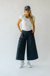 The Corsey Wide Leg Trouser in Dark Navy