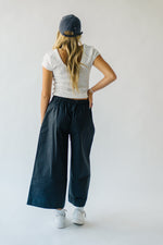 The Corsey Wide Leg Trouser in Dark Navy