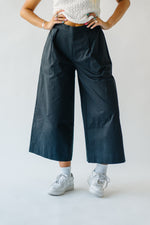 The Corsey Wide Leg Trouser in Dark Navy