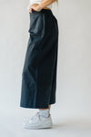 The Corsey Wide Leg Trouser in Dark Navy