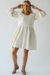 The Hickam Casual Midi Dress in Ivory