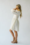 The Hickam Casual Midi Dress in Ivory