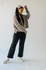 The Woodbridge Cropped Sweater in Stone