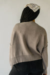 The Woodbridge Cropped Sweater in Stone