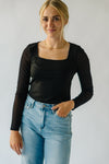 The Cromwell Mesh Contrast Blouse in Black