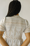 The Kiari Lace Detail Midi Dress in Ivory