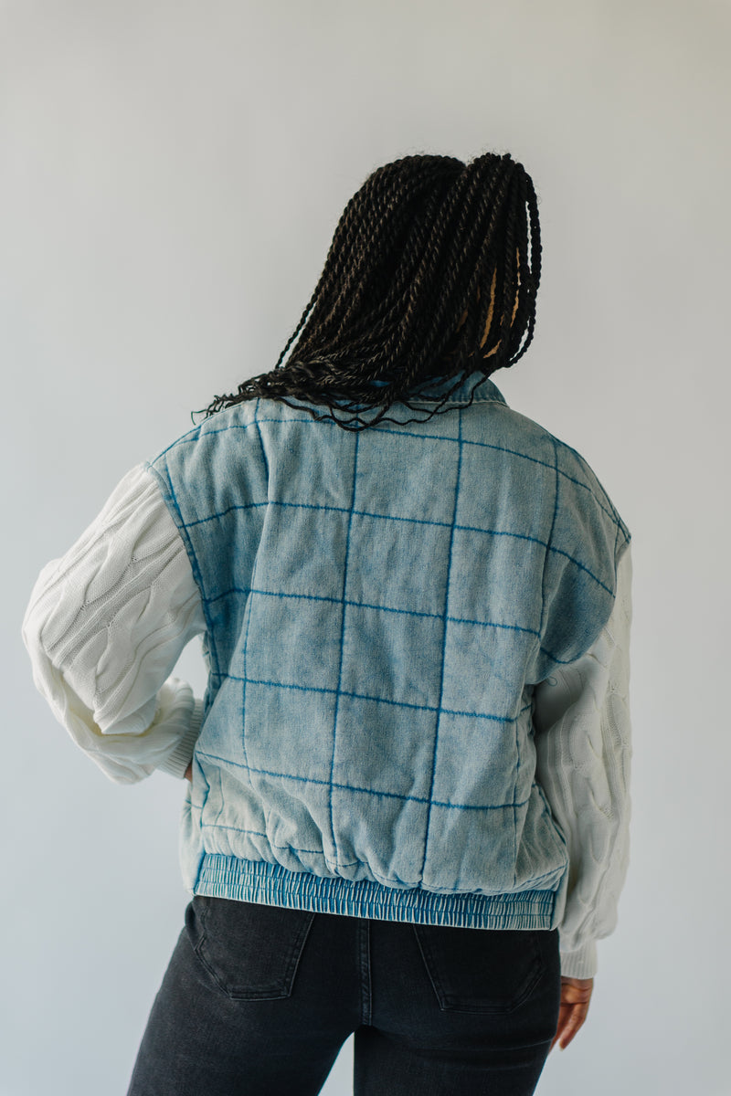 The Wellington Quilted Jacket in Denim