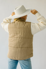 The Hamden Puffer Vest in Mocha