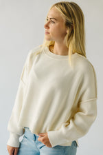 The Woodbridge Cropped Sweater in Cream