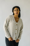 The Chaplin Floral Cardigan in Cream + Taupe