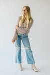 The Lisbon Crochet Blouse in Taupe