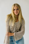 The Lisbon Crochet Blouse in Taupe