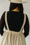 The Sutter Drawstring Jumpsuit in Bone