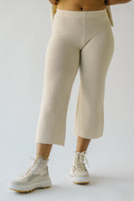 The Roxbury Textured Sweater Pant in Natural