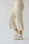 The Roxbury Textured Sweater Pant in Natural