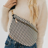 The Westlyn Woven Bag in Checkered Black