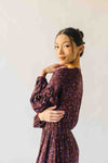 The Quinney Patterned Maxi Dress In Burgundy