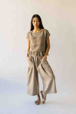 The Ruttinger Smocked Detail Set in Sand