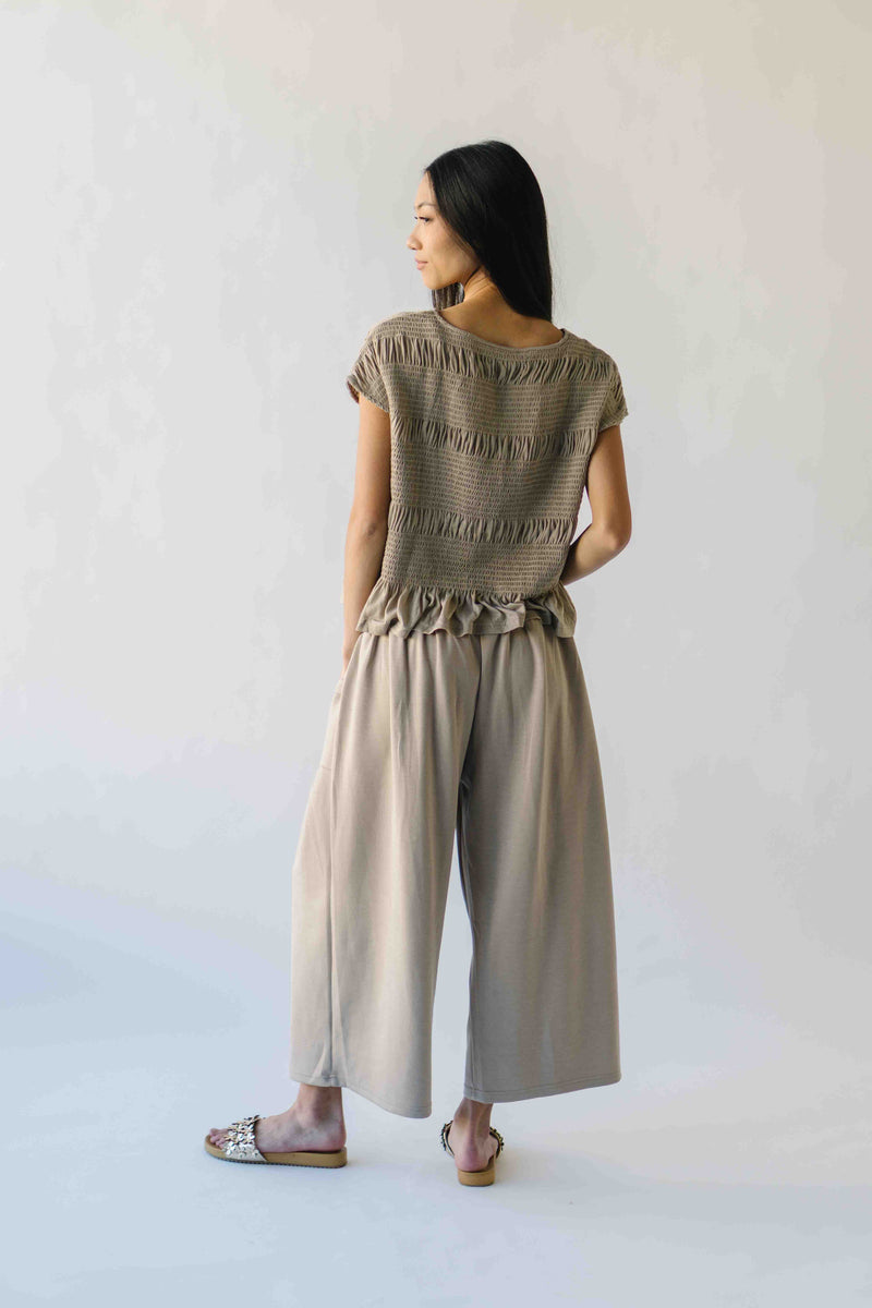 The Ruttinger Smocked Detail Set in Sand