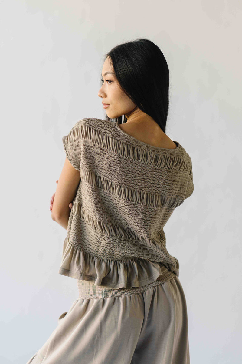 The Ruttinger Smocked Detail Set in Sand